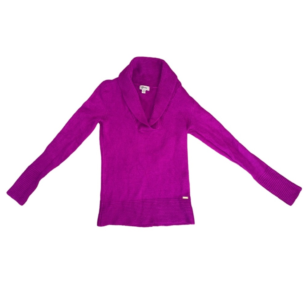 GUESS Fuschia Cowl Neck Sweater